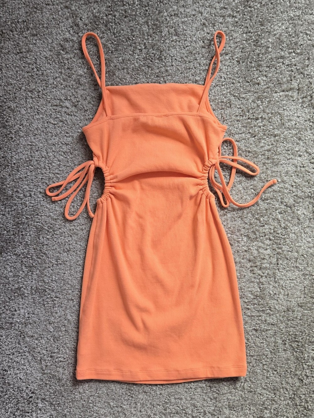 Zara Cut Out Ribbed Mini Dress - Picture 4 of 4